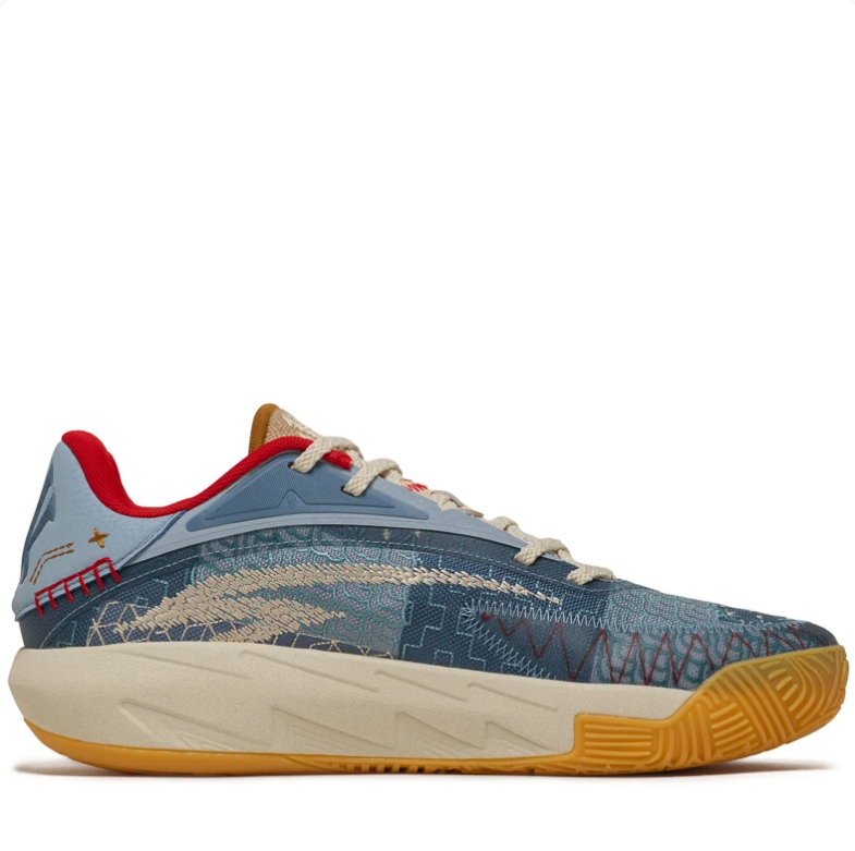 ANTA Kyrie Irving Low-Top Basketball Shoes - Blue, Cream & Gum