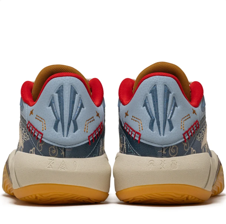ANTA Kyrie Irving Low-Top Basketball Shoes - Blue, Cream & Gum