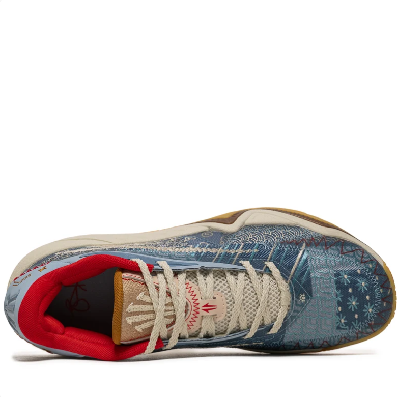 ANTA Kyrie Irving Low-Top Basketball Shoes - Blue, Cream & Gum