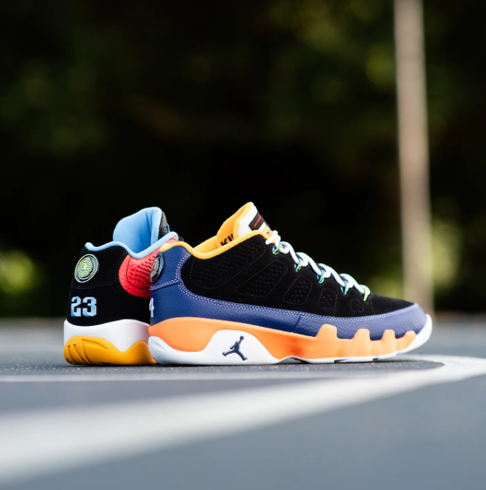 Air Jordan 9 Low Mismatched Sneakers - Multicolor