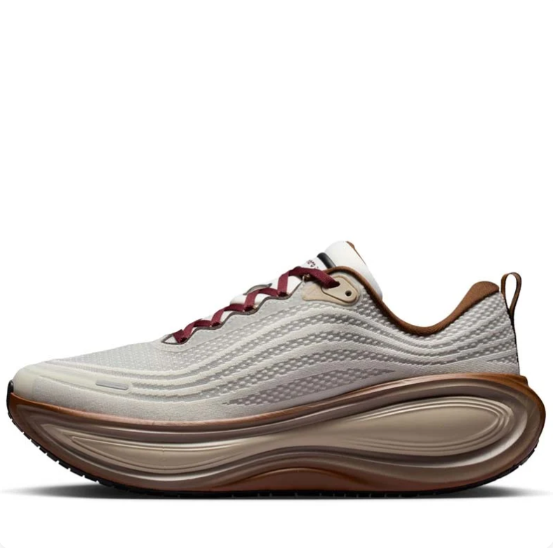 Nike Vomero Plus Running Shoes - Cream, Brown & Burgundy