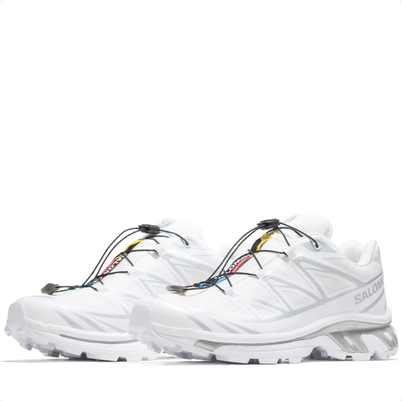 Salomon Low-Top Sneakers - White & Silver