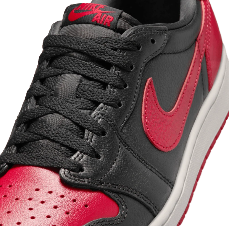 Air Jordan 1 Low Sneakers - Black & Red