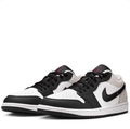 Air Jordan 1 Low Sneakers - Black, White & Light Grey