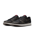 Air Jordan 1 Low Sneakers - Black & Olive Graphic Print