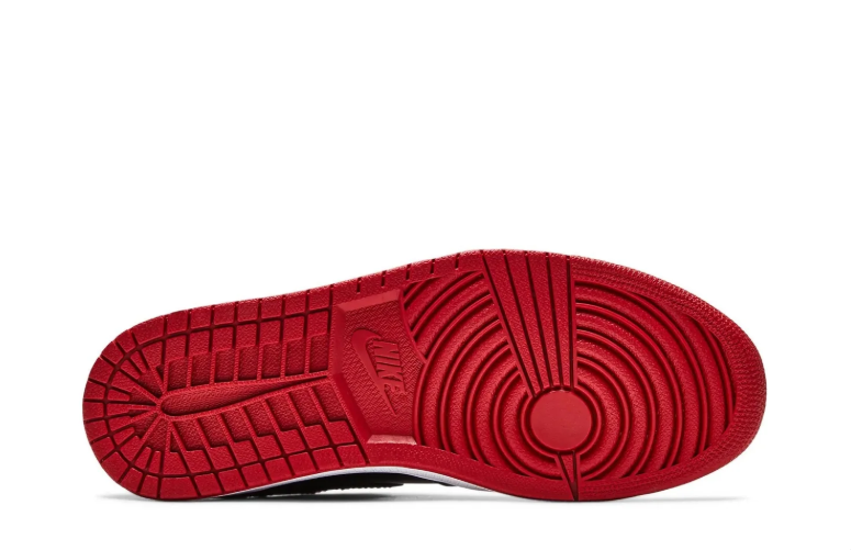 Air Jordan 1 High Sneakers - Glossy Black & Red