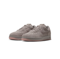 Nike Air Force 1 Low Sneakers - Taupe Grey with Pink Accents