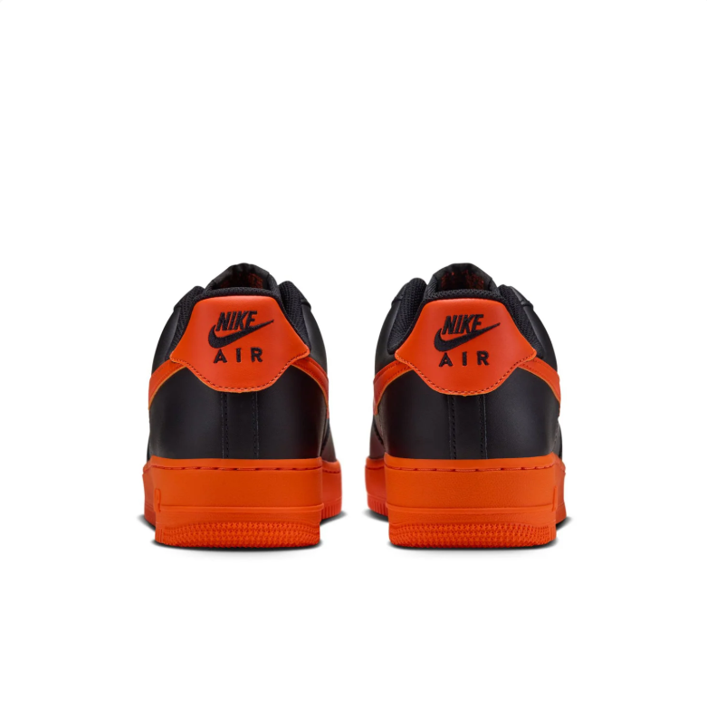 Nike Air Force 1 Low Sneakers - Black & Orange