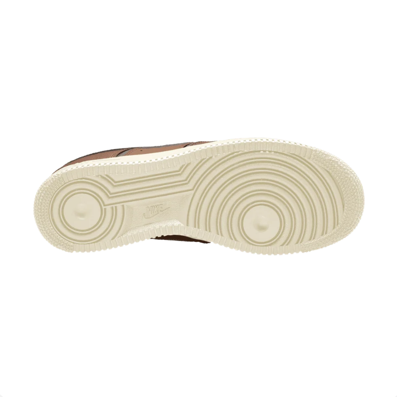 Nike Air Force 1 Low Sneakers - Brown & Tan with Cream Sole