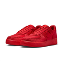 Nike Air Force 1 Low Sneakers - All Red with Textured Upper
