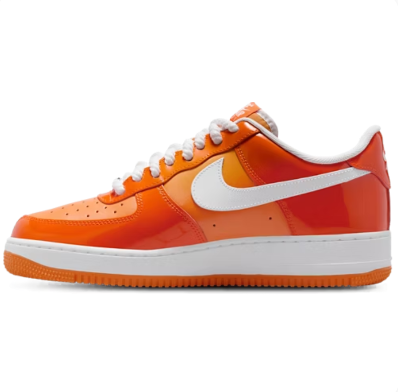 Nike Air Force 1 Low Sneakers - Orange & White