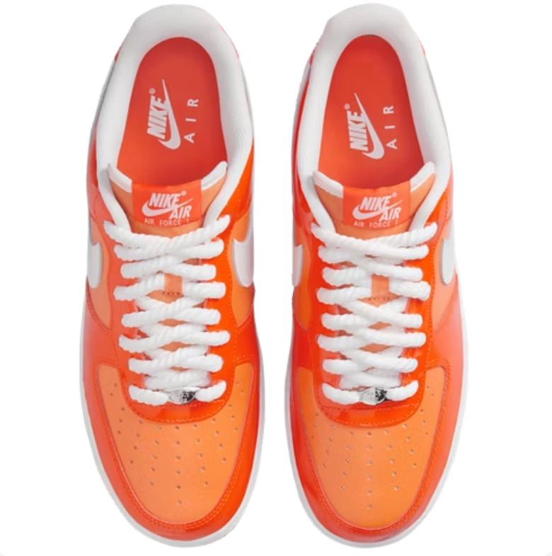 Nike Air Force 1 Low Sneakers - Orange & White