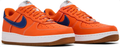 Nike Air Force 1 Low Sneakers - Orange & Navy with NYC Details