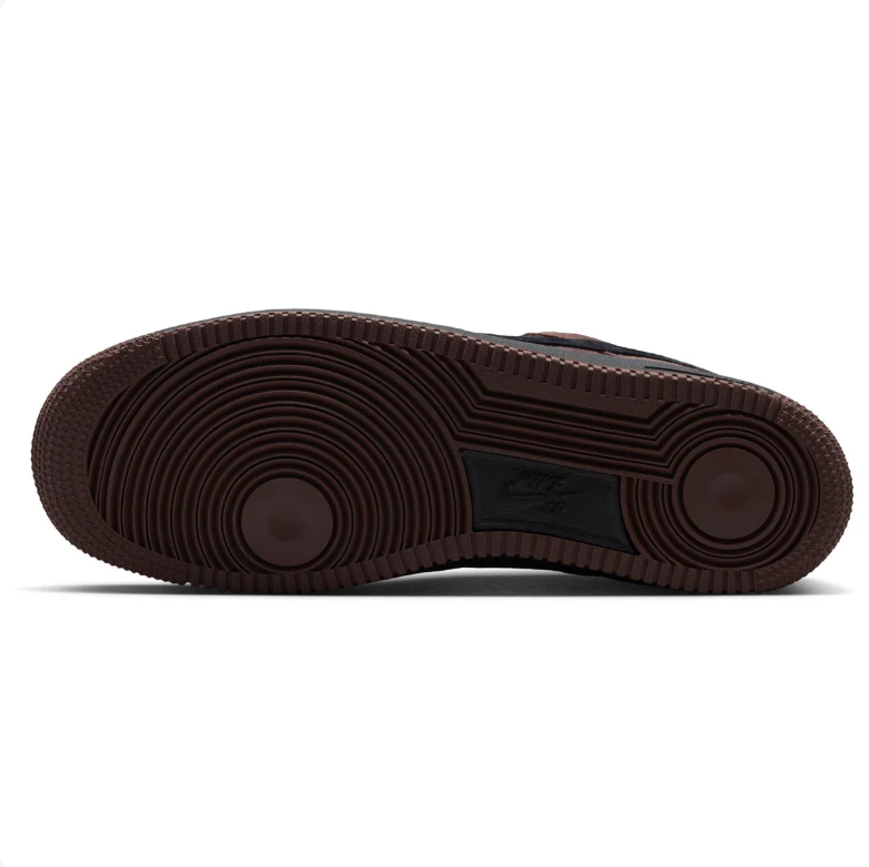 Nike Air Force 1 Low Sneakers - Dark Brown with Black Swoosh