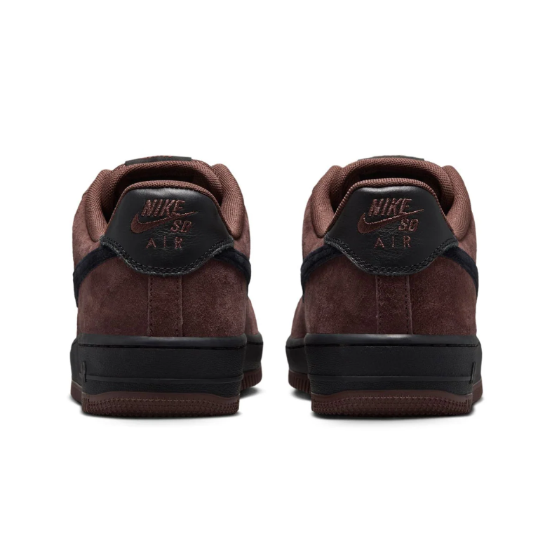 Nike Air Force 1 Low Sneakers - Dark Brown with Black Swoosh