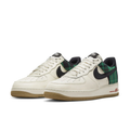Nike Air Force 1 Low Sneakers - Cream with Green Plaid Details